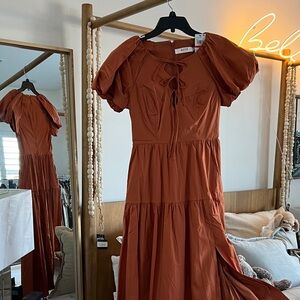 ASTR Women's Terracotta Maxi Dress NWT